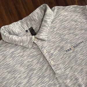 ADIDAS Men's Short Sleeve Gray Golf Polo Size XL The Players Championship
